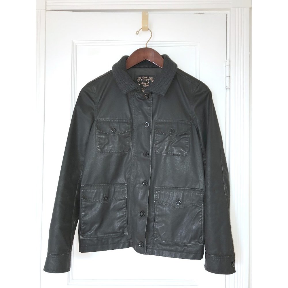 J. Crew Washed & Aged Waxed Utility Jacket